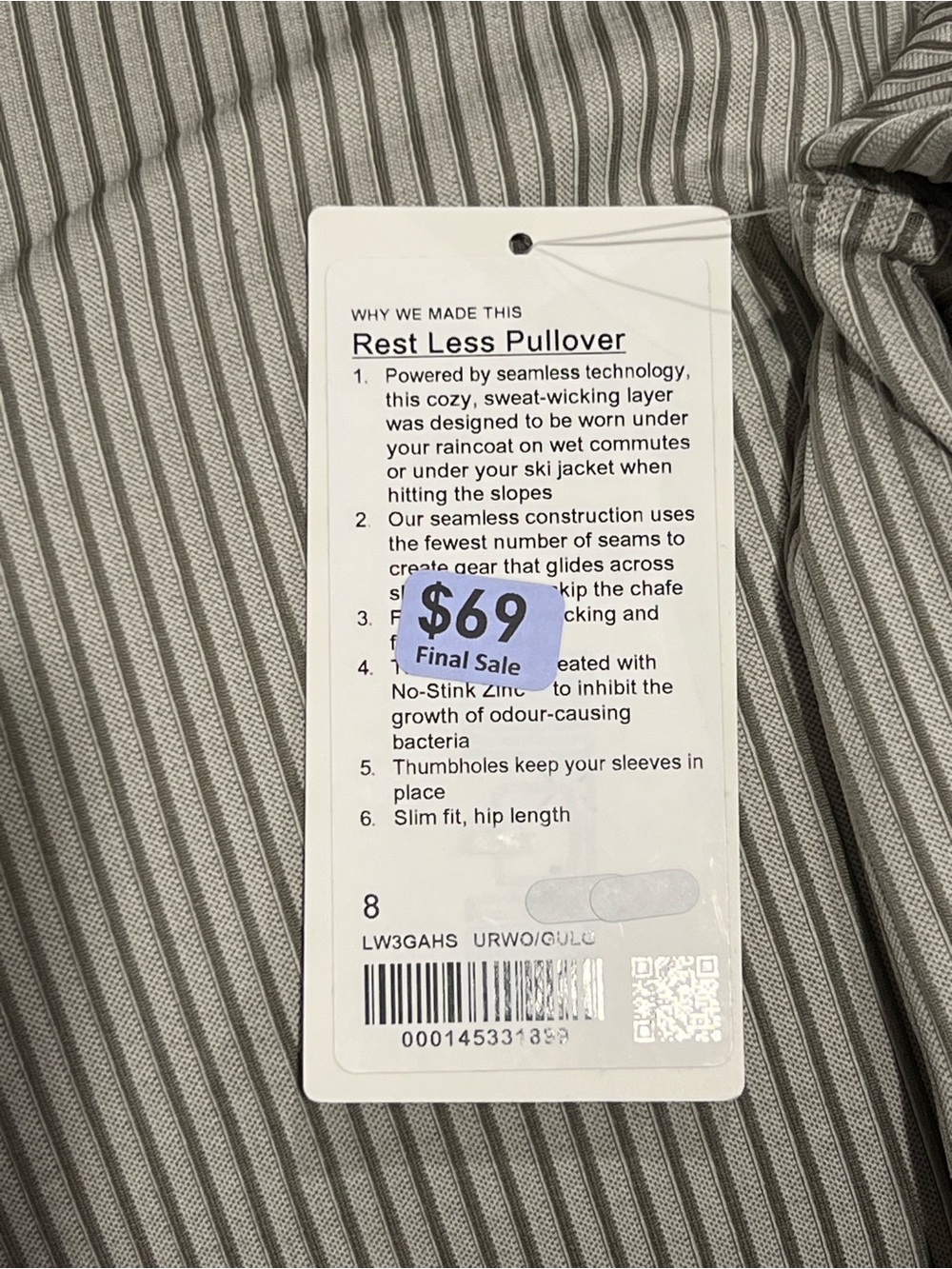 NWT LULULEMON REST LESS PULLOVER - Picture 4 of 5